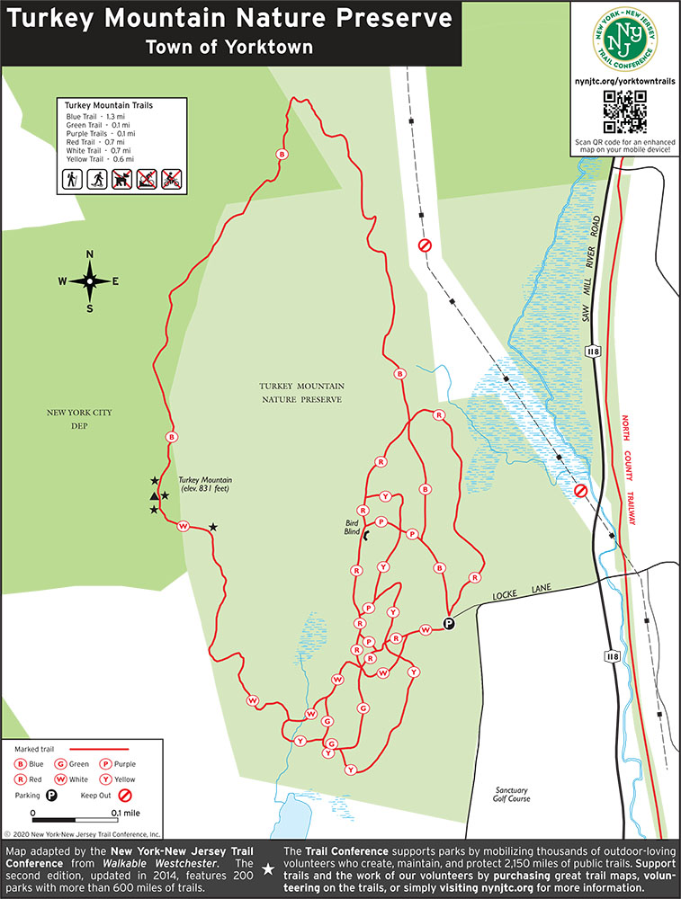 Turkey Mountain Nature Preserve Map