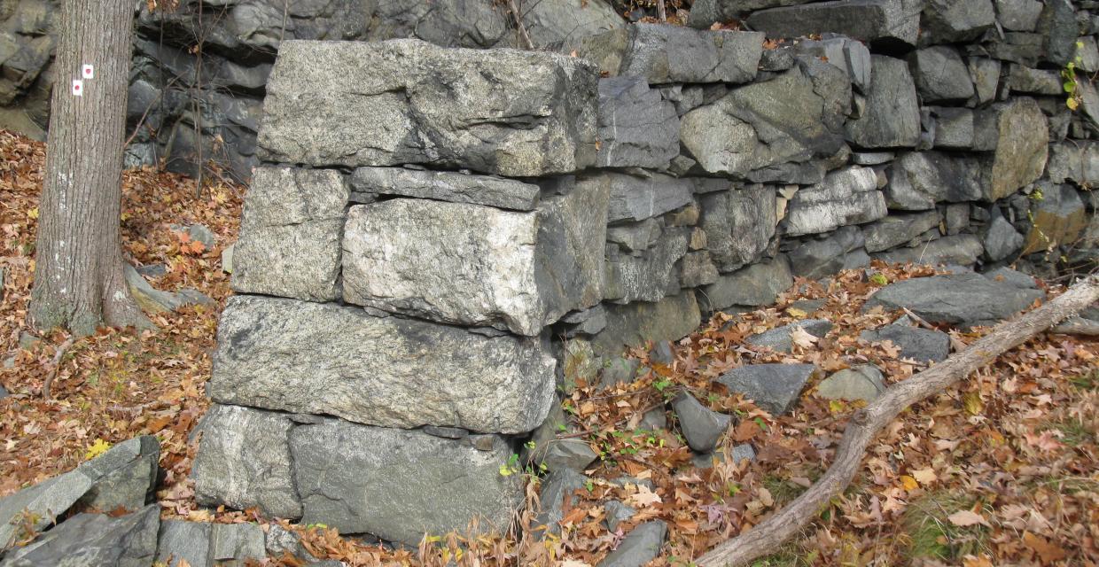 Stone abutment of railway - Timp-Torne/Dunderberg Spiral Railway - Harriman-Bear Mountain State Parks - Photo: Daniel Chazin