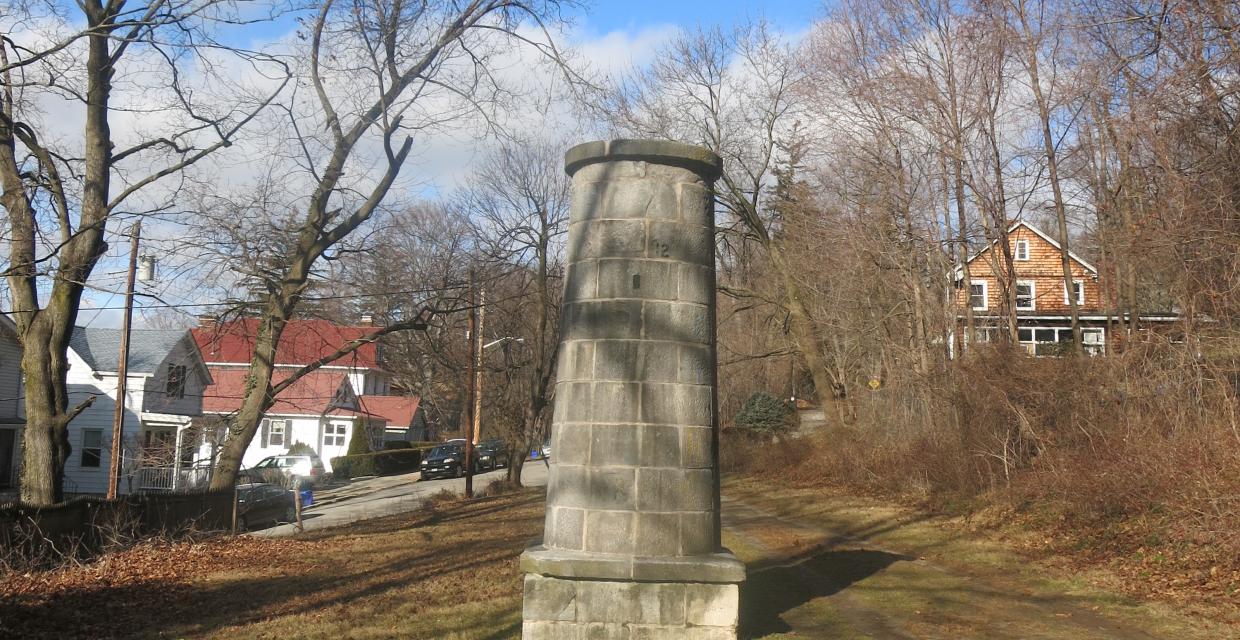 A stone ventilator along the Old Croton Aqueduct - Photo by Daniel Chazin