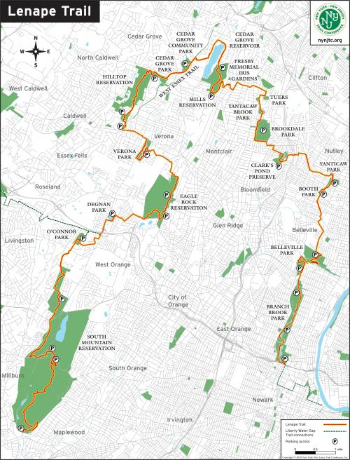 Lenape Trail Overview Map