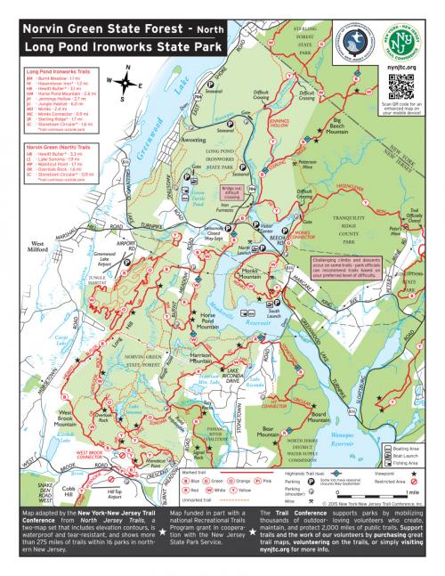 Norvin Green State Forest (North) Map