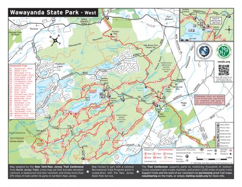 Wawayanda State Park (East) Map