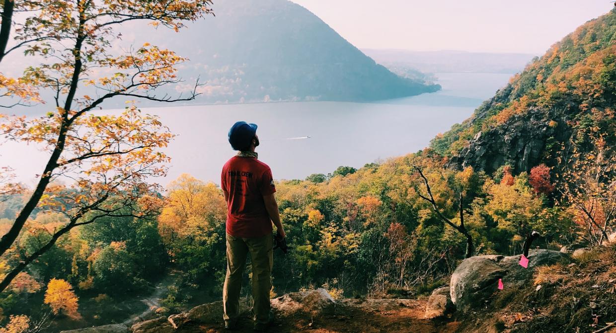 Taconic Trail Crew view of the Hudson River.