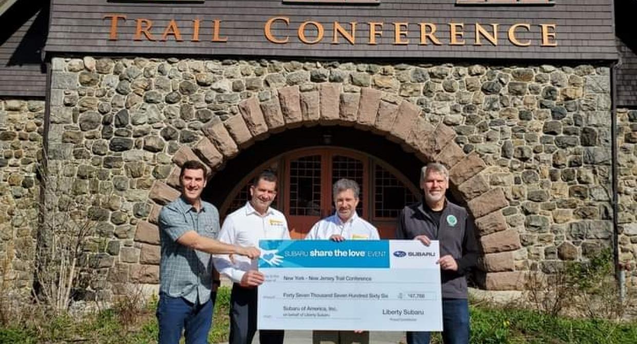 Through the Share the Love event, Liberty Subaru donated more than $47,000 to the Trail Conference mission.