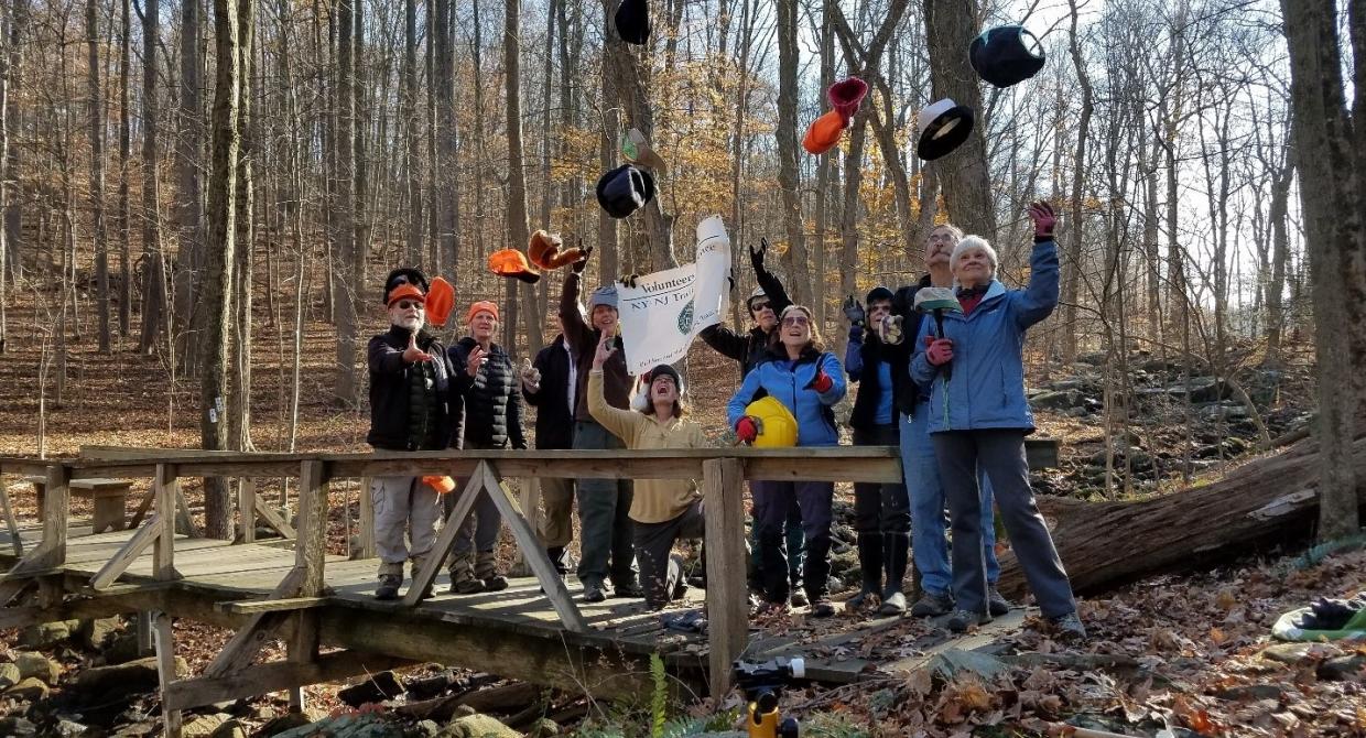 Trail Tramps Trail Crew. Photo by Mary Dodds.