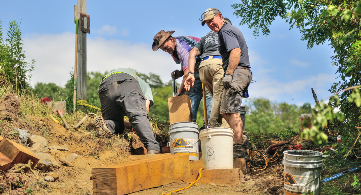 RPH Cabin Volunteers. Photo by Tim Messerich.