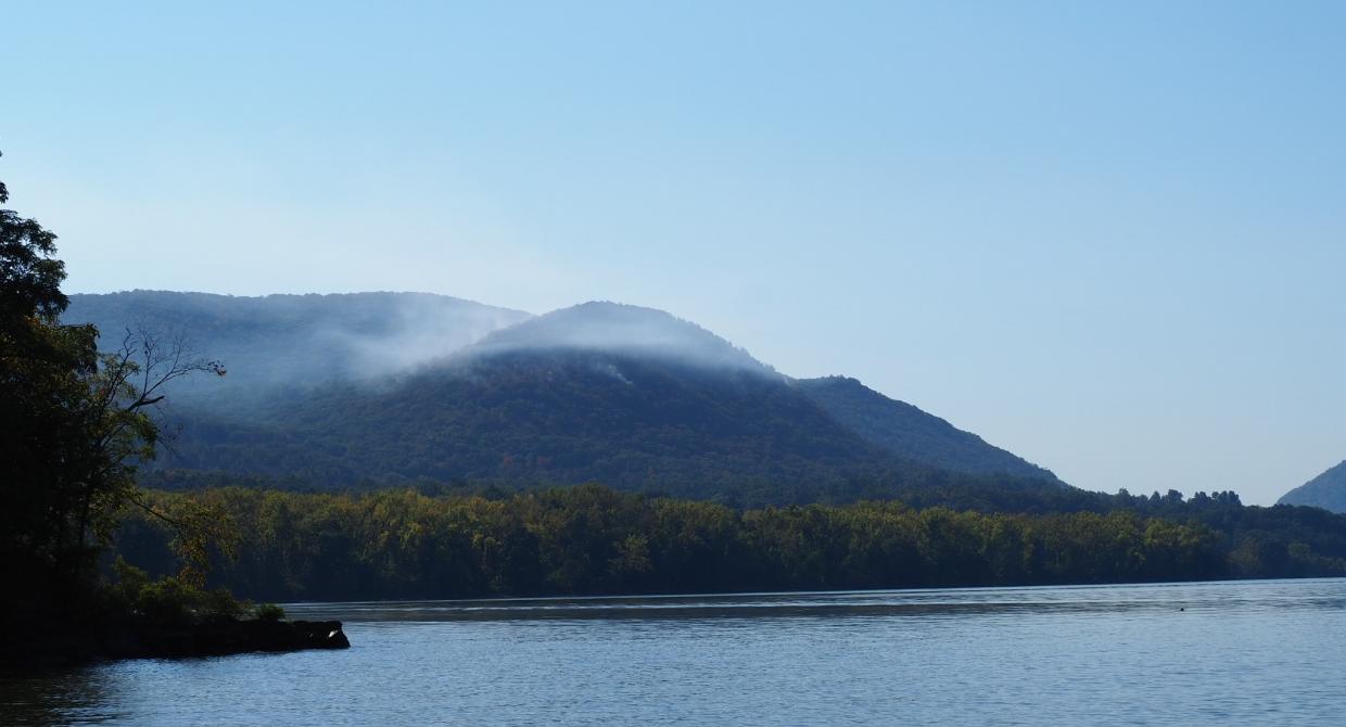 A fire burned on Sugarloaf Mountain in Hudson Highlands State Park Preserve on Sept. 21, 2019. Photo by Hank Osborn.