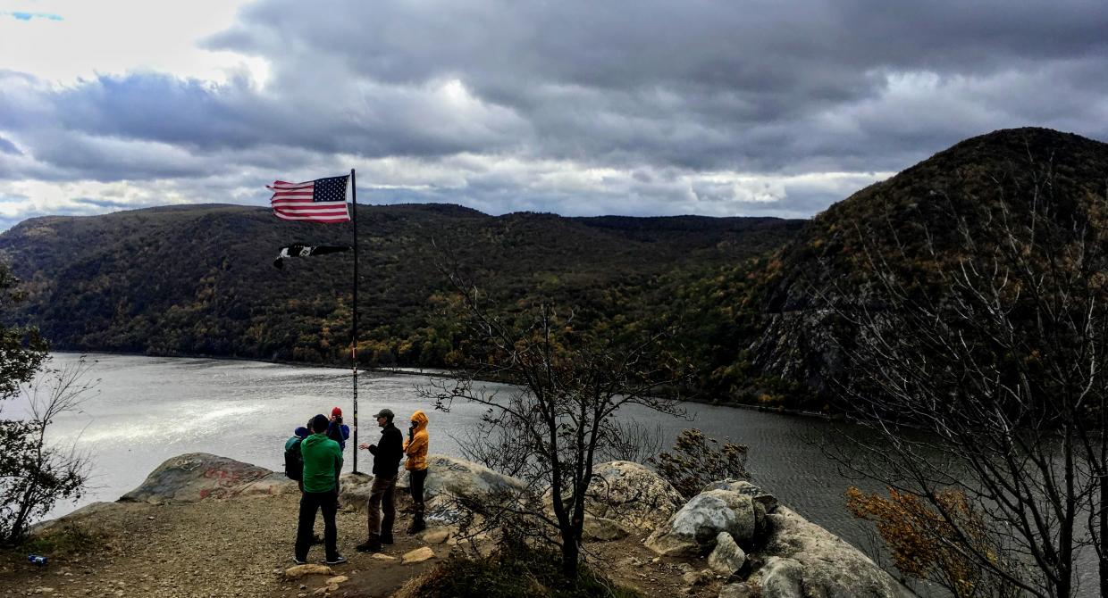 The partners who manage Breakneck Ridge met on the mountain during Hot Spot Week in October 2018. Photo credit: Amber Ray