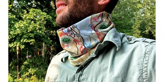 Harriman-Bear Mountain Trail Map Neck Gaiter