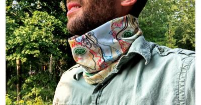 Harriman-Bear Mountain Trail Map Neck Gaiter