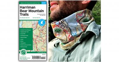 Harriman-Bear Mountain Map and Neck Gaiter Combo