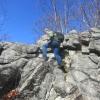 Climbing a steep pitch on the S-BM Trail - Photo by Daniel Chazin