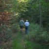 Two walkers along the Yorktown Trailway Photo: Jane Daniels