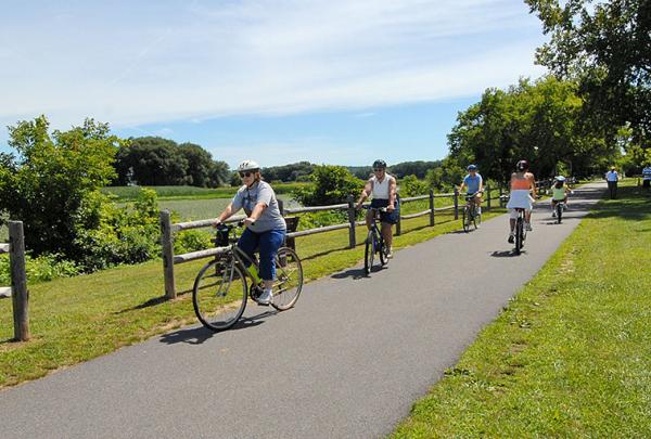 Niskayuna Rail Bike Path on the Empire State Trail. Photo from the Governor Cuomo Press Release