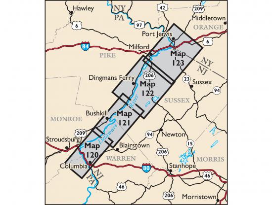 Delaware Water Gap & Kittatinny Trails Locator