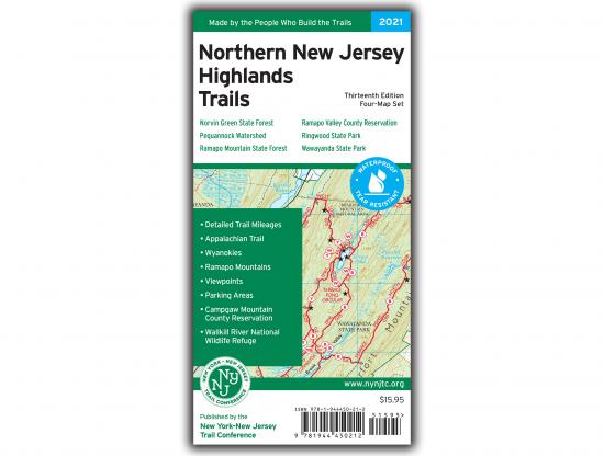 Northern New Jersey Highlands Trails Map Cover