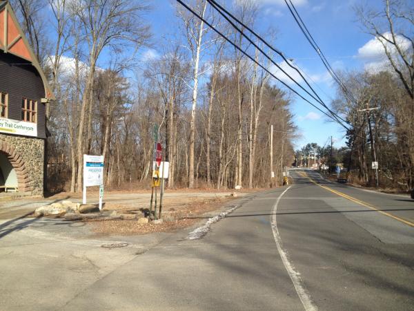 Proposed sidewalk in front of Darlington Schoolhouse on Ramapo Valley Rd/Route 202 towards Continental Solider Park at Ramapo College.