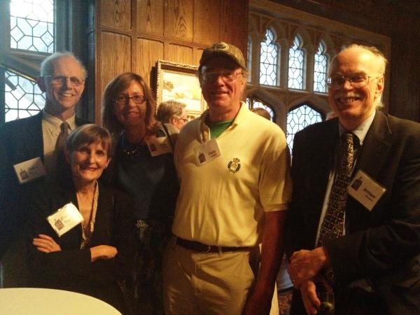 Steve Tilly, Elizabeth Martin, Anna Gannett, Board Member Chris Connolly and Host past board member Bill Gannett