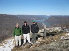 Three Hikers on the Summit of Bald Mountain.