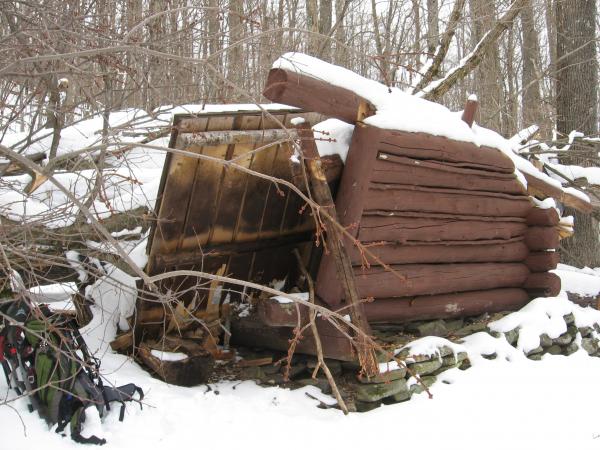 German Hollow Lean-to, winter 2010