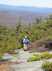 View of Catskills from southern Gunks. Photo by Georgette Weir.