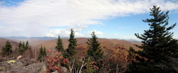 One of the many stunning views along the new section of the Long Path