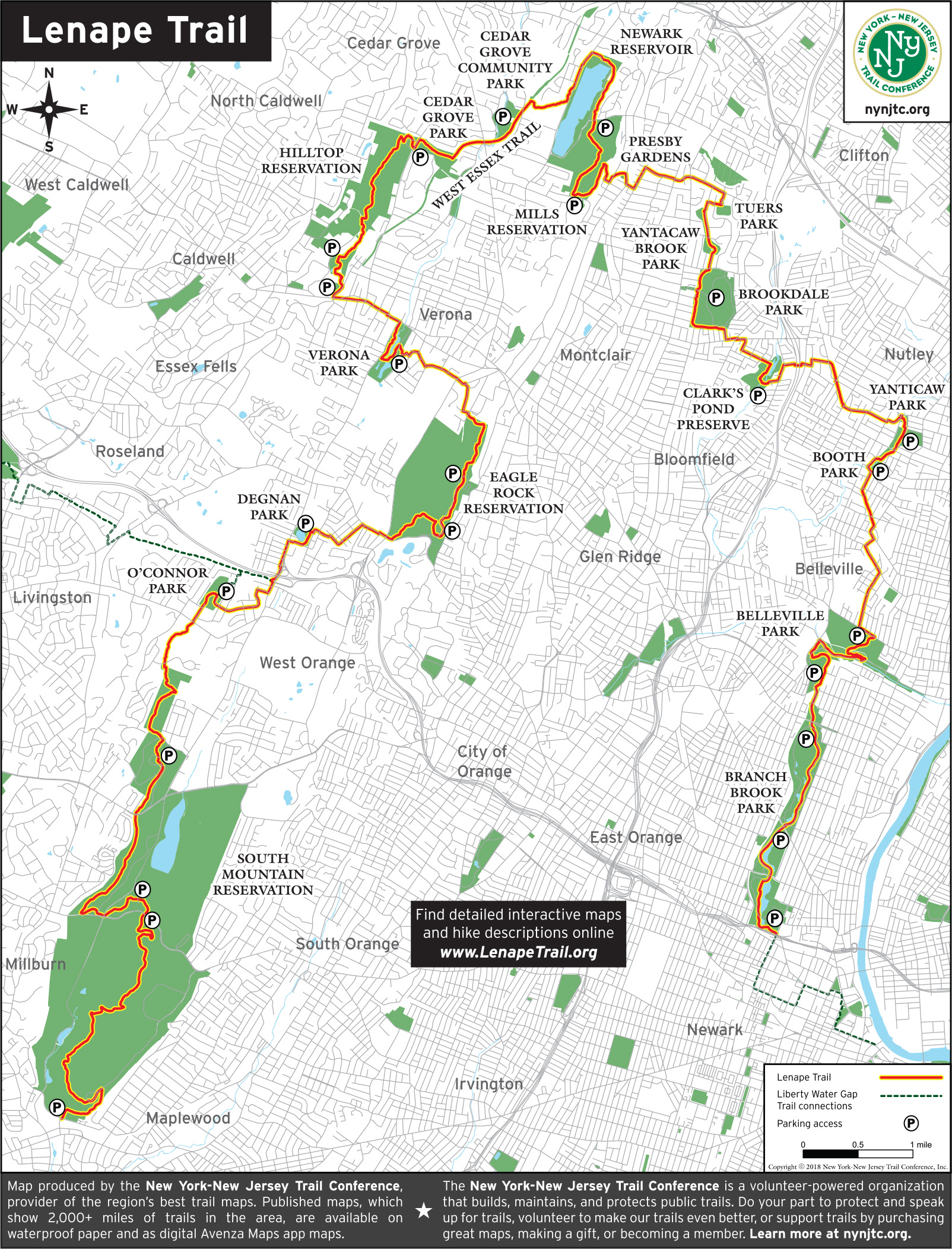 Lenape Trail Map