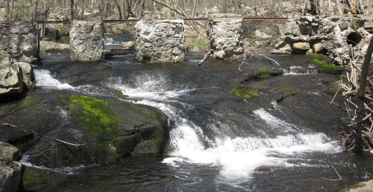 Mombasha Creek cascades and stone ruins - Photo by Daniel Chazin