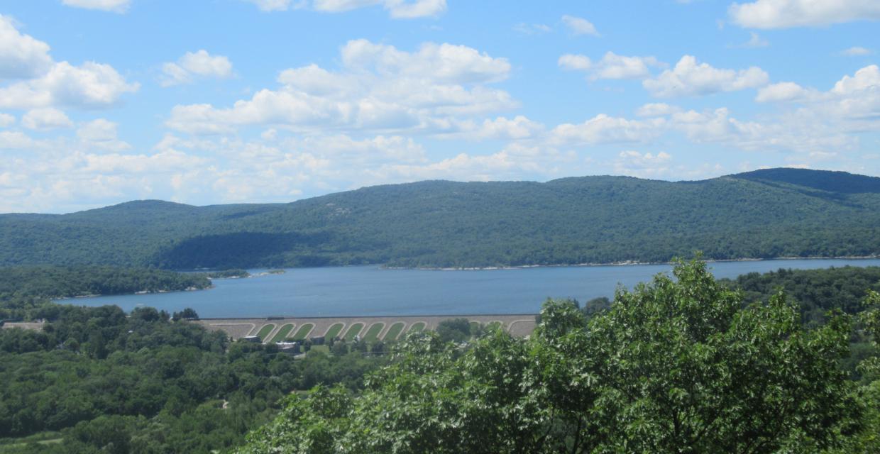 Wanaque Reservoir and the Wyanokies from the Wanaque Ridge Trail - Photo by Daniel Chazin