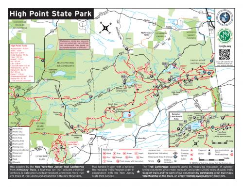 High Point State Park Map