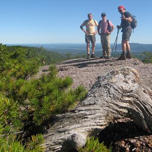 view of the highlands trail region